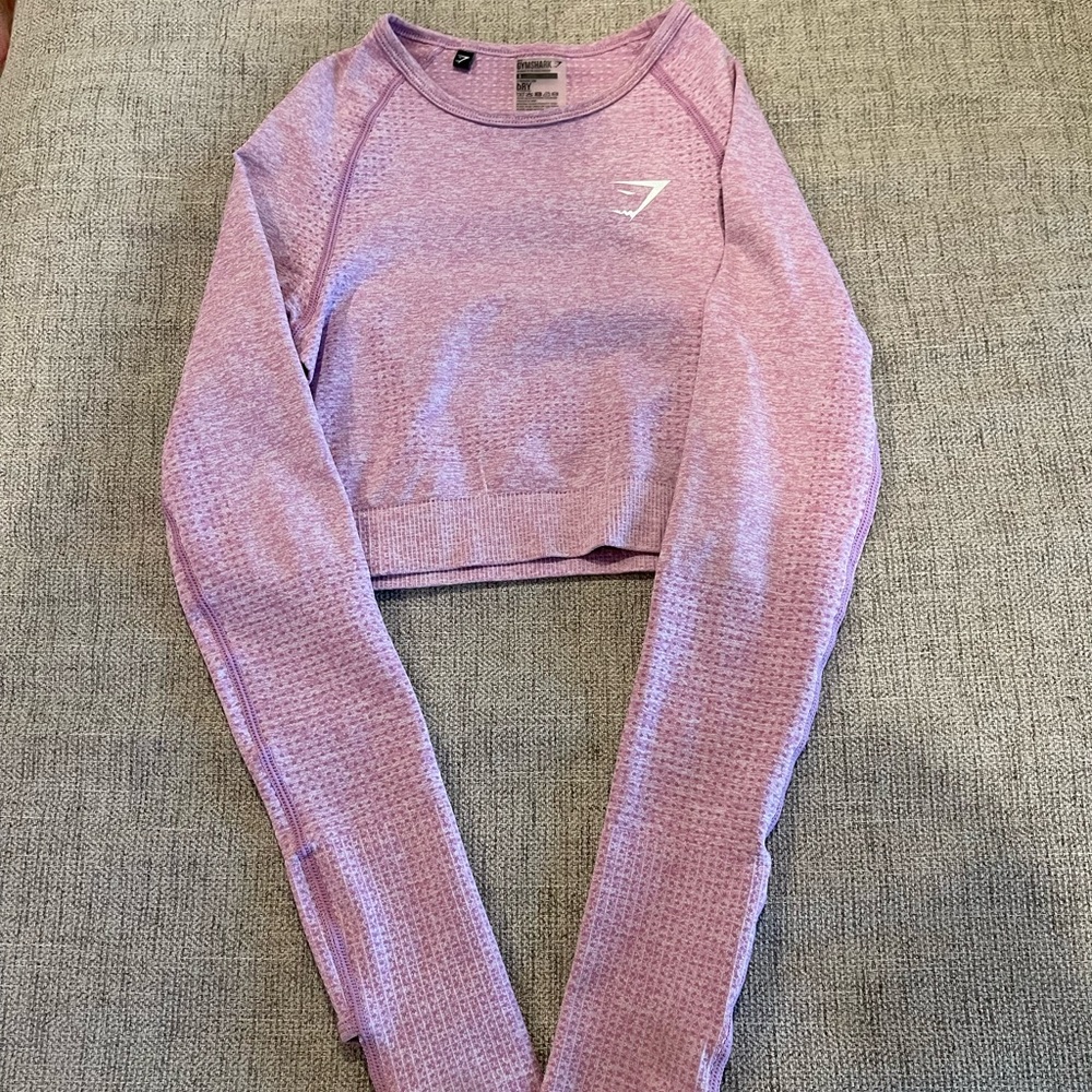 Gymshark vital pink crop top